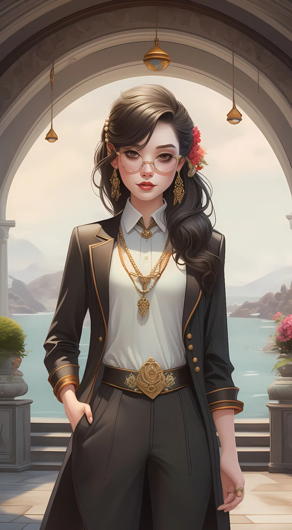ai character: ally background
