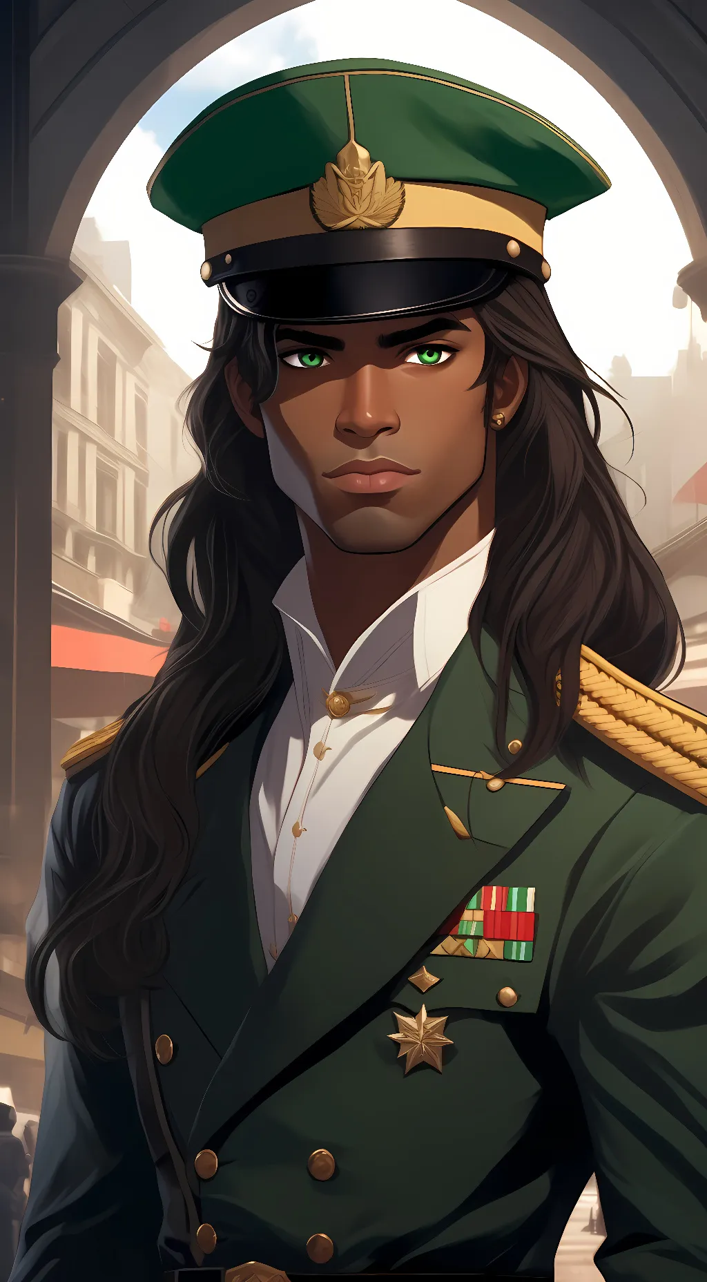 ai character: kayse  background