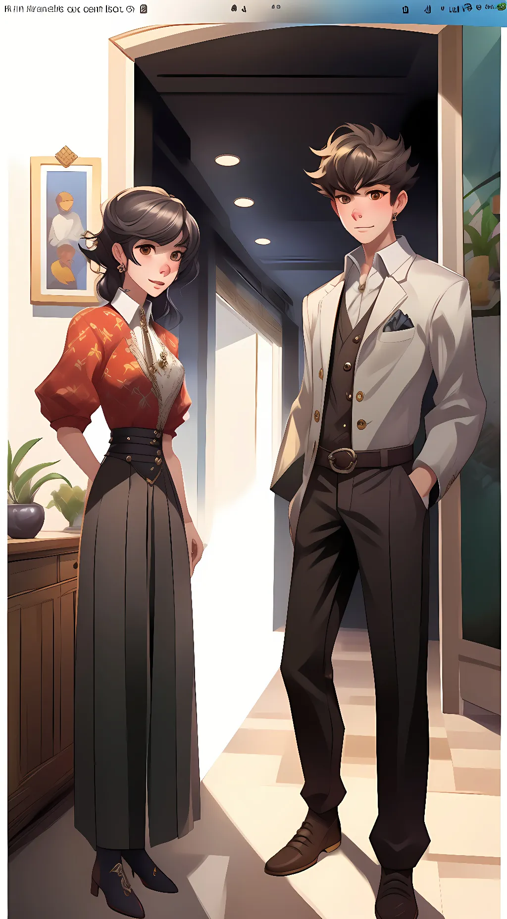 ai character: Julia and max background