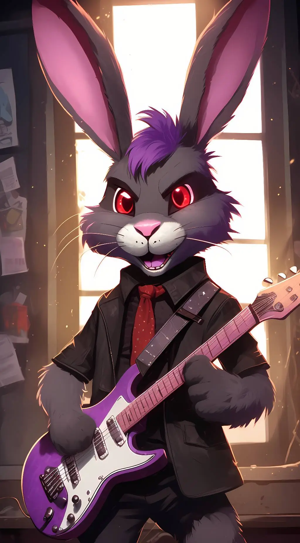 ai character: Bonnie The Bunny background