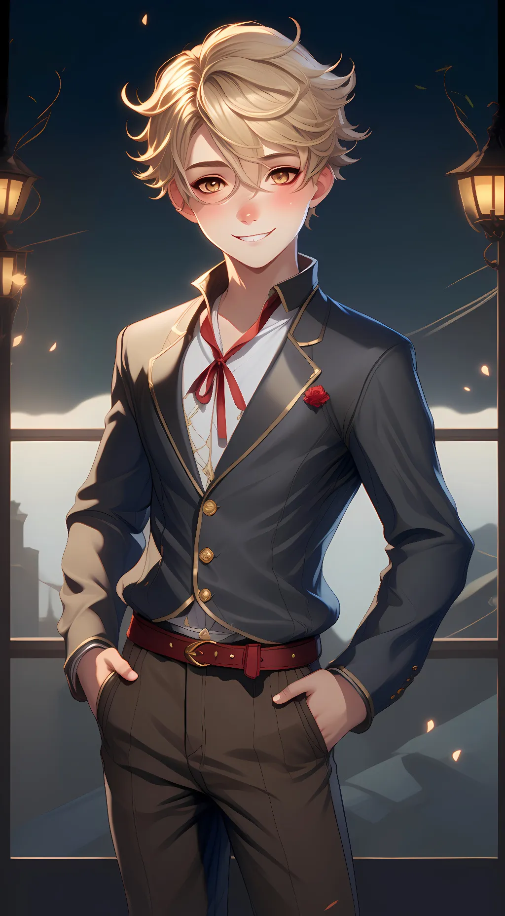ai character: Finey background