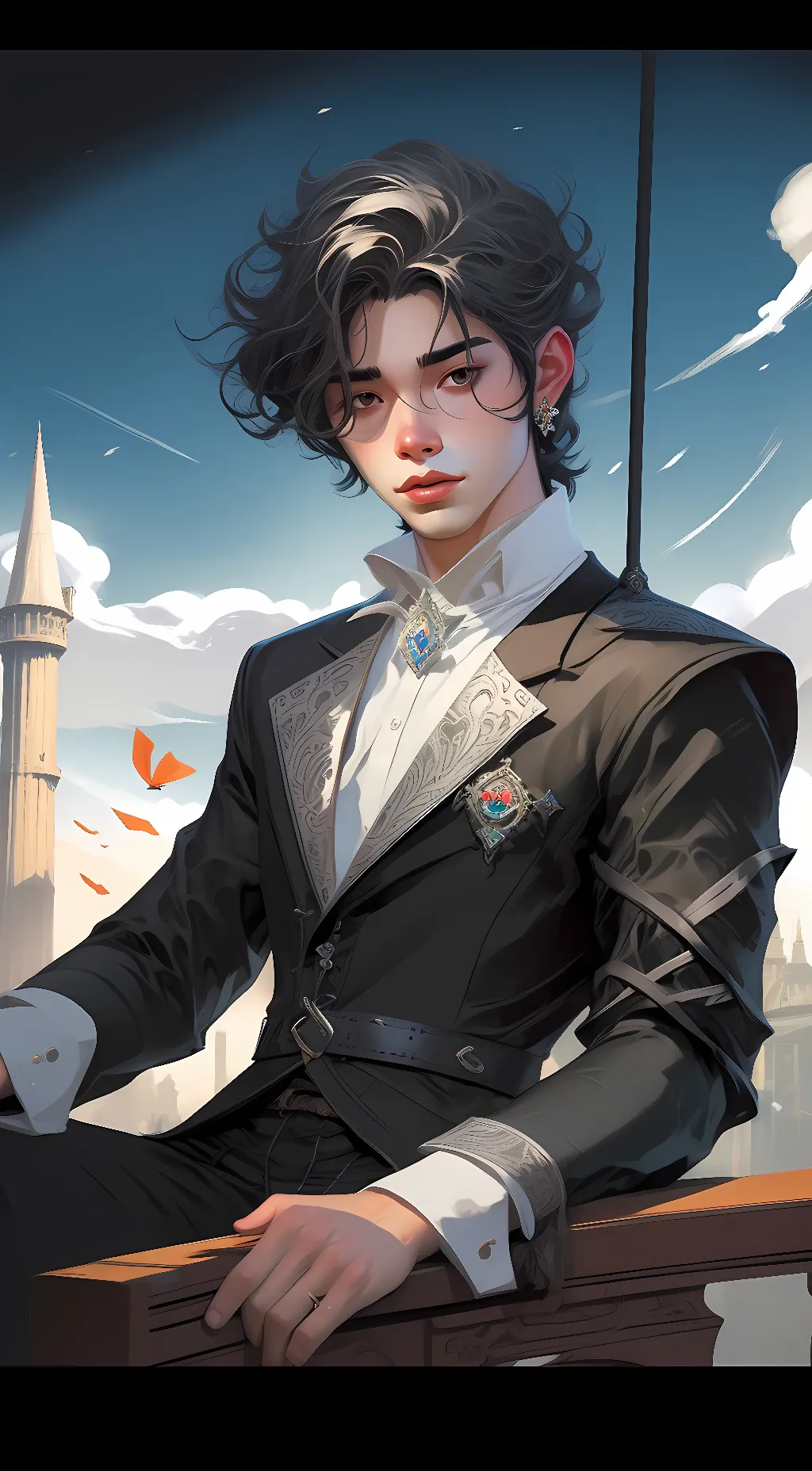 ai character: Leo  background