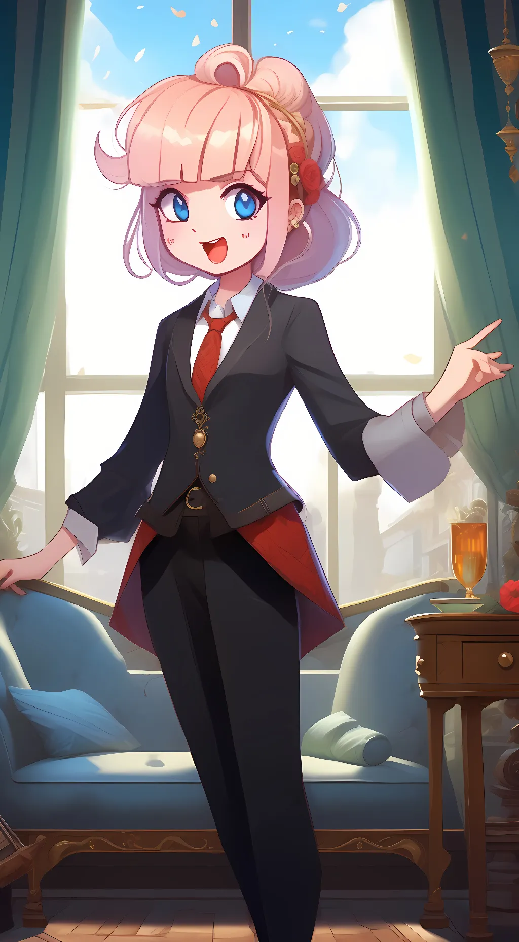 ai character: gacha life  background