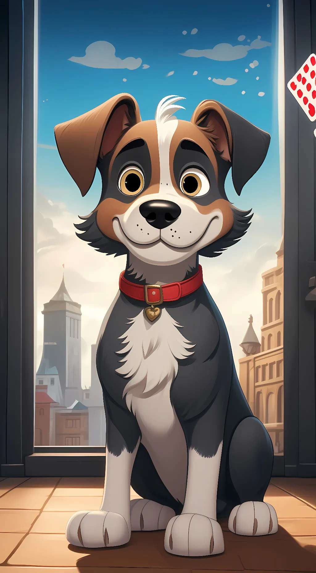 ai character: Bingo  background