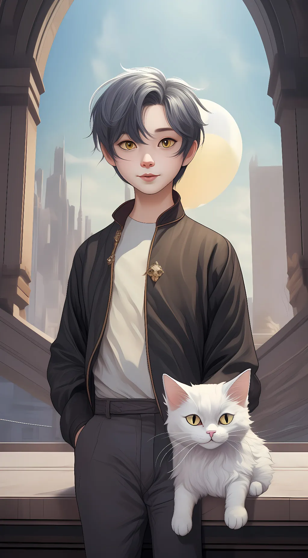 ai character: Strawberry~ background