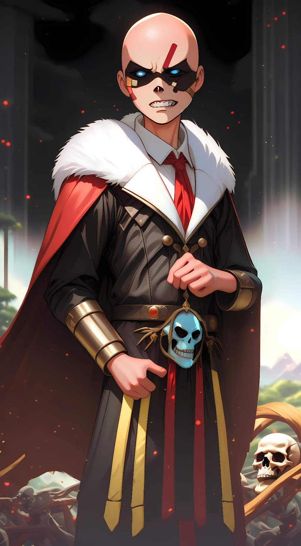 ai character: Omnipotent sans background