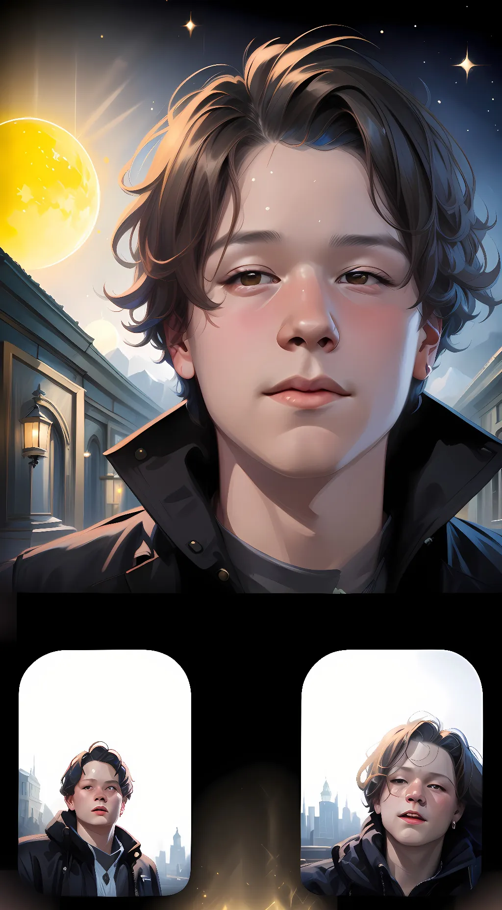 ai character: Carter  background