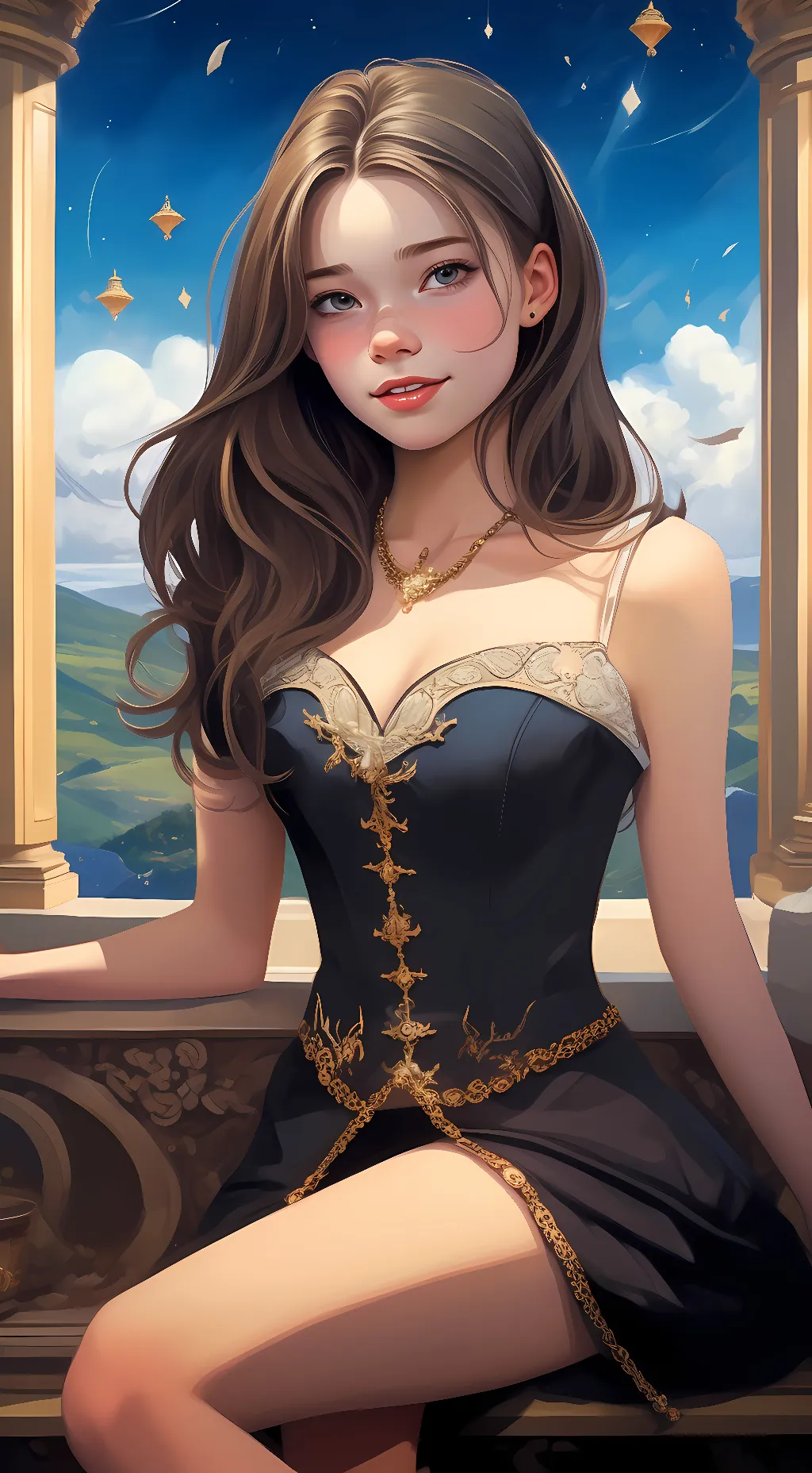 ai character: AMELIA  background