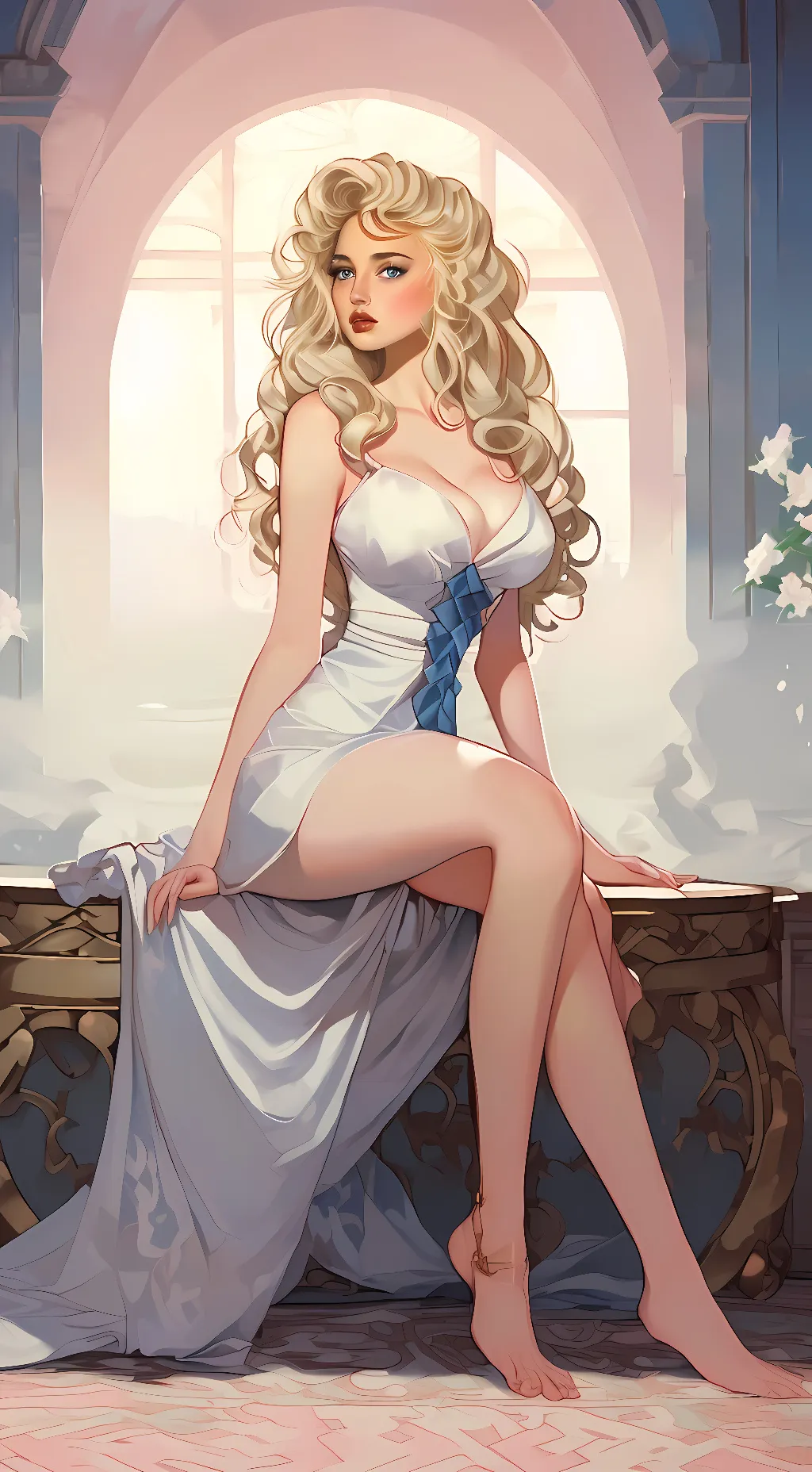 ai character: Traci Lords  background