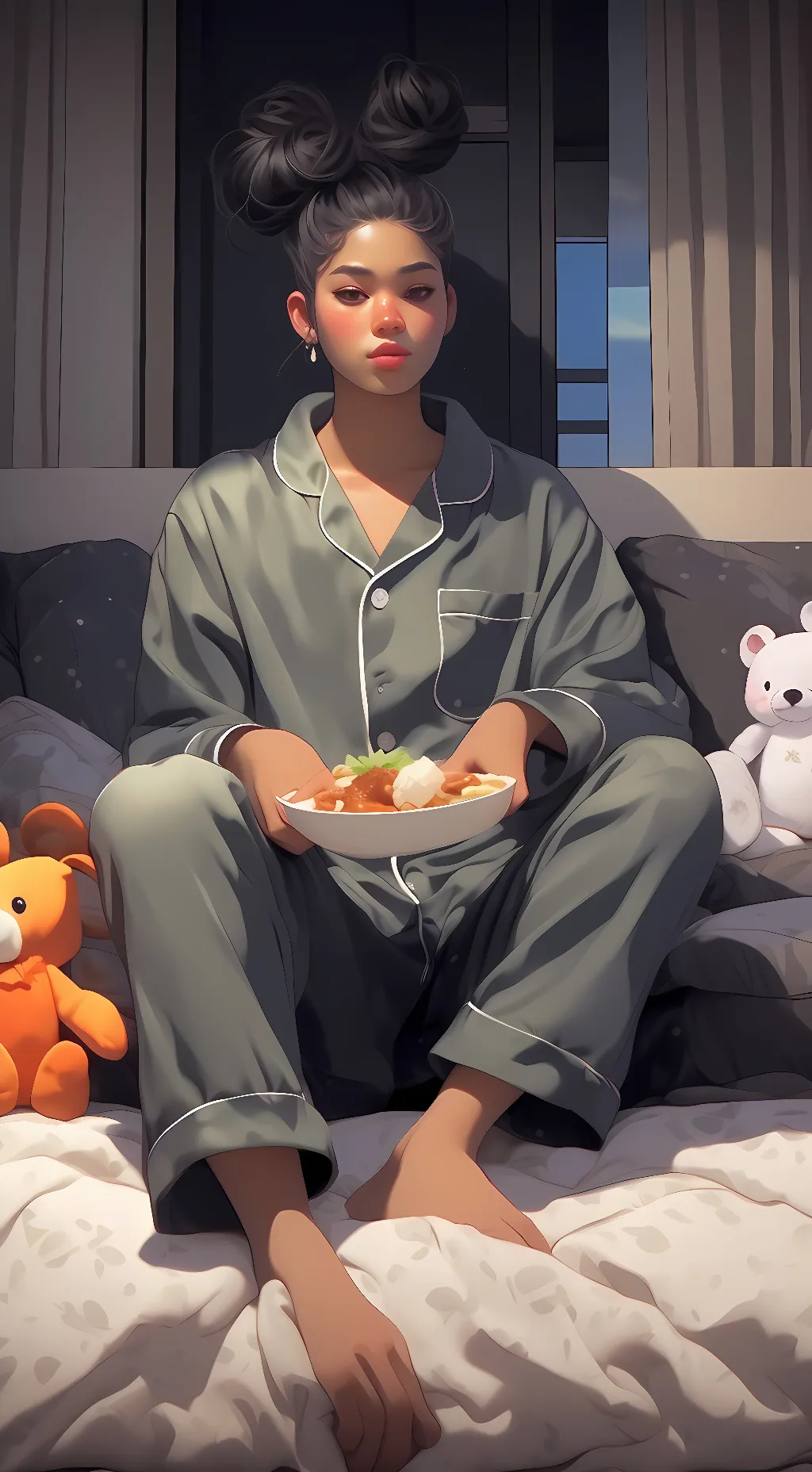 ai character: Cookie background