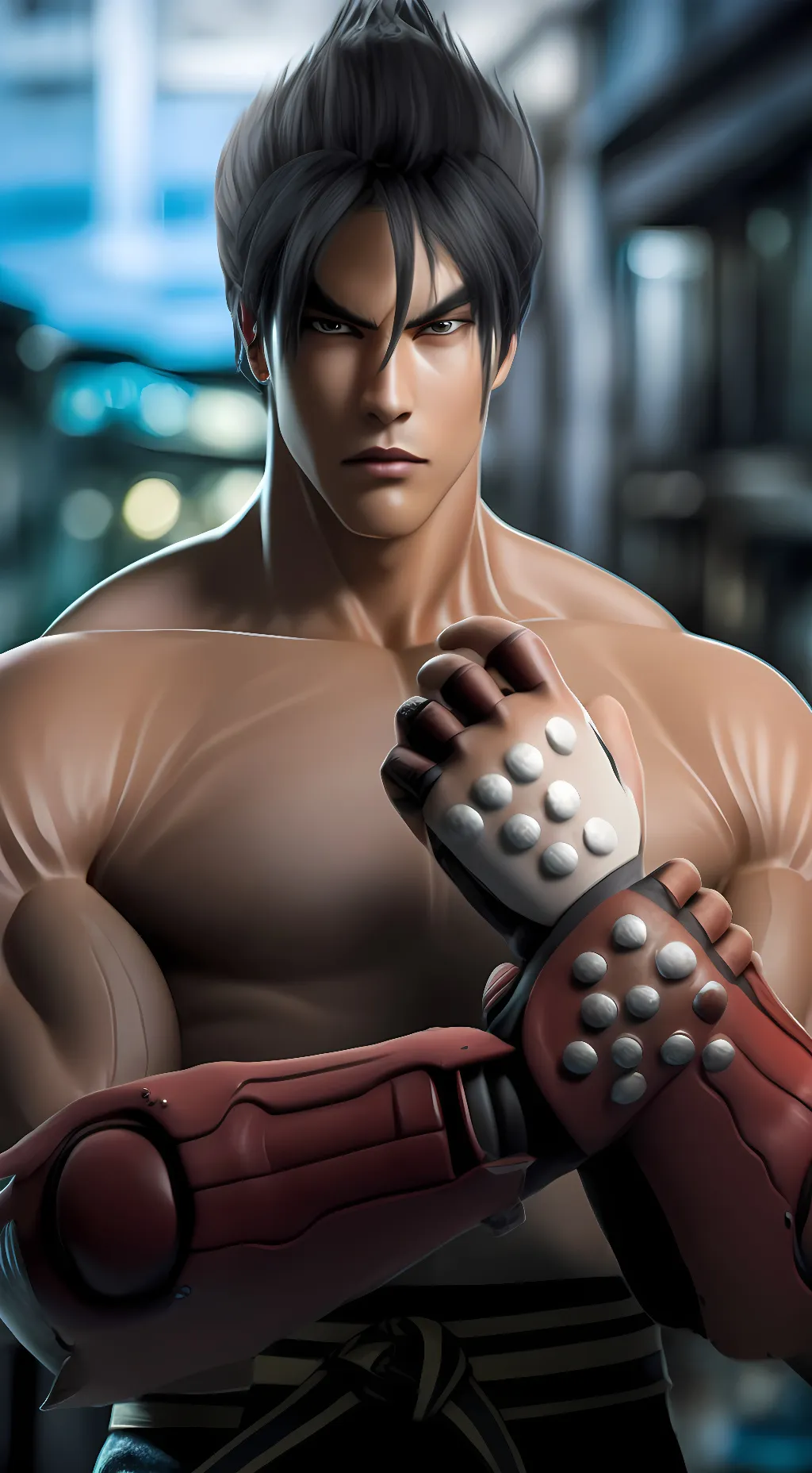ai character: Jin Kazama  background