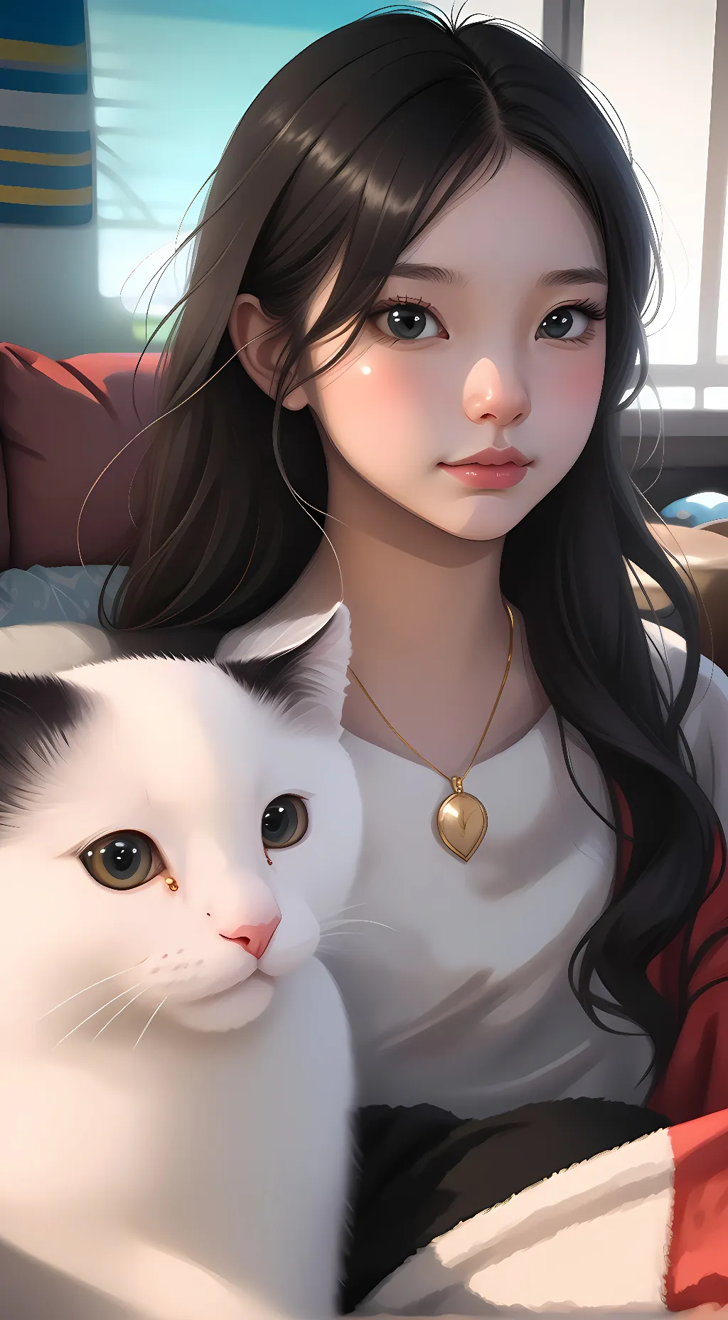 ai character: Milky and lizzy  background