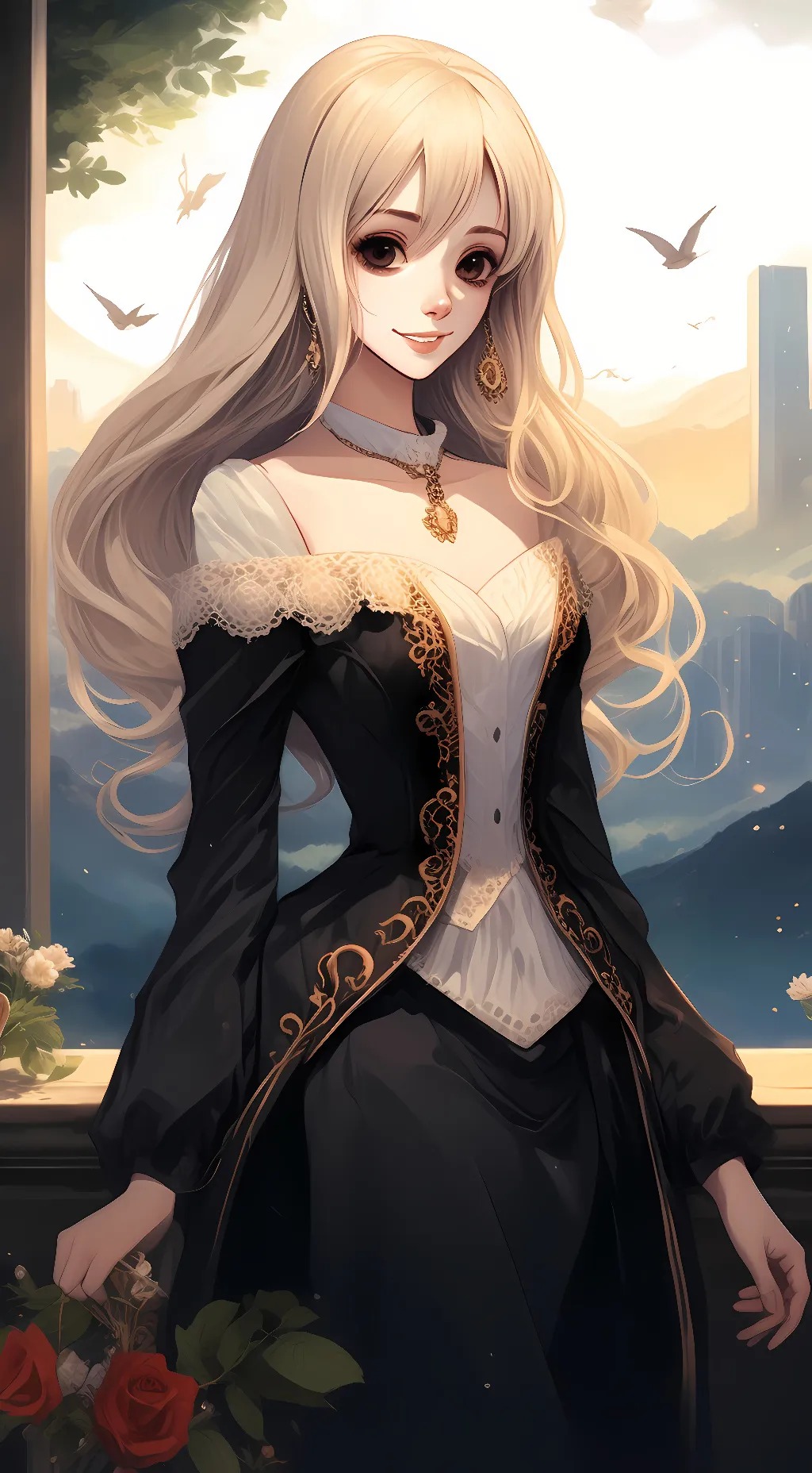 ai character: Sarah Frothan background