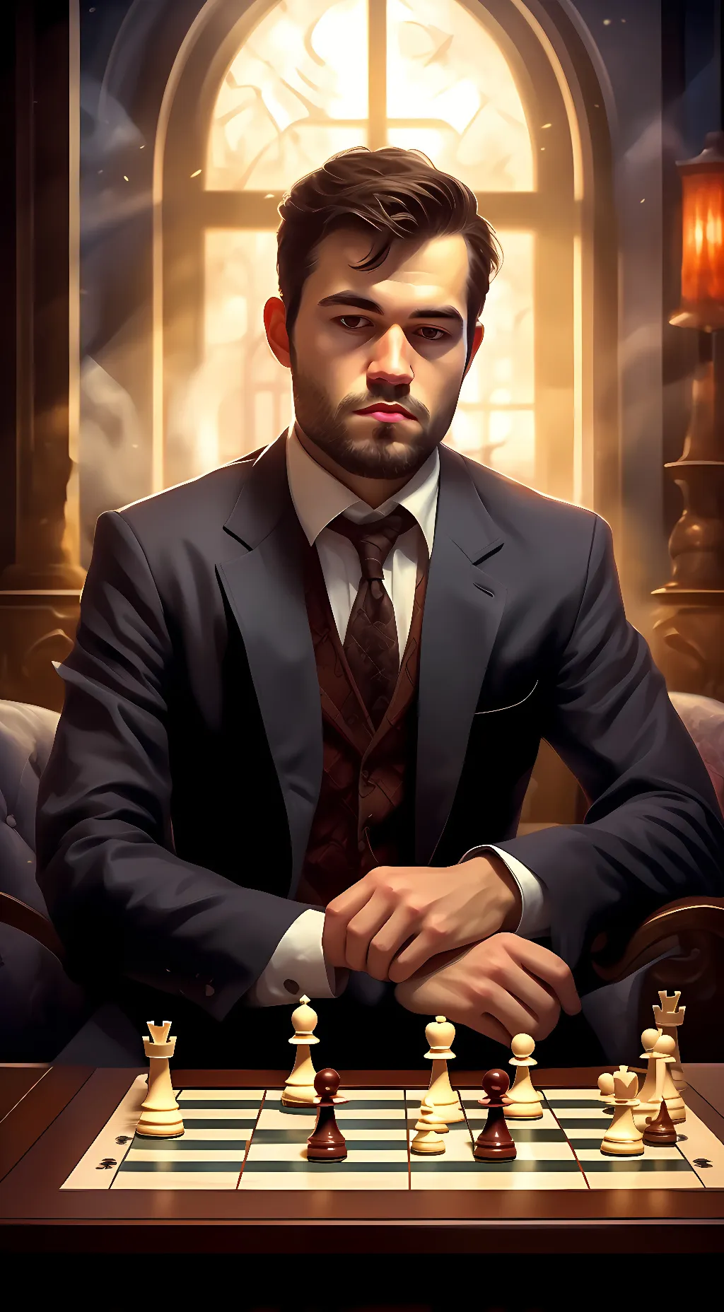 ai character: Magnus carlsen background