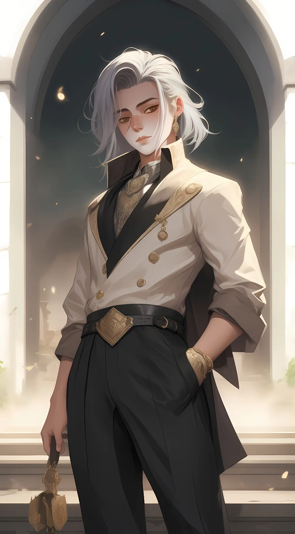 ai character: Mono background