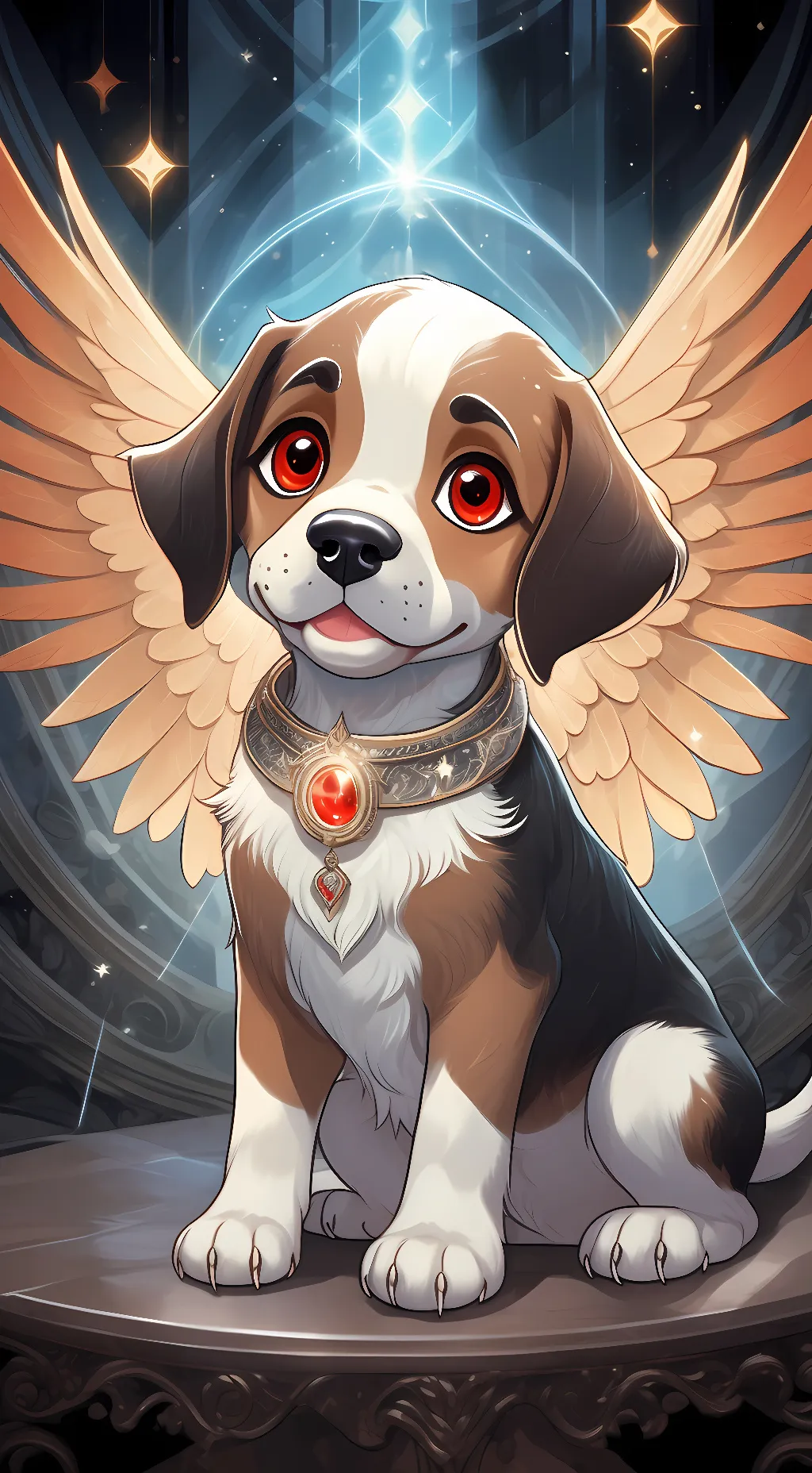 ai character: Ginger background
