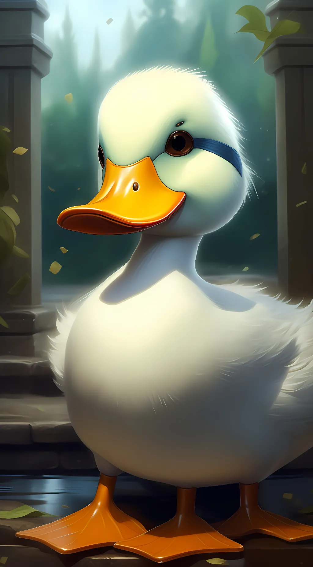 ai character: Duck background
