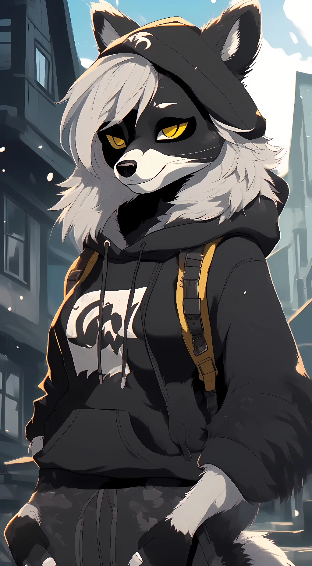 ai character: Hannah Grey background