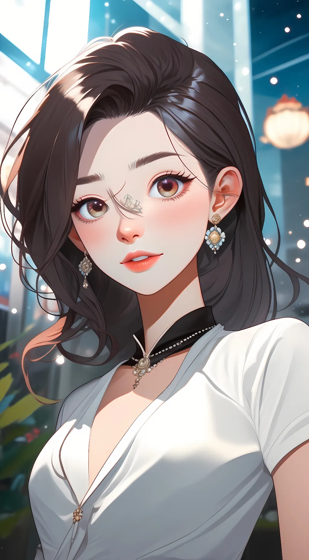 ai character: Rose background