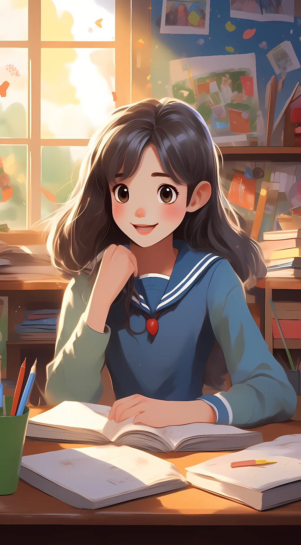ai character: Ariel background