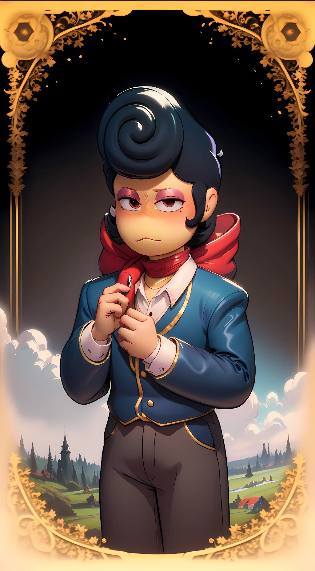 ai character: Wally Darling  background