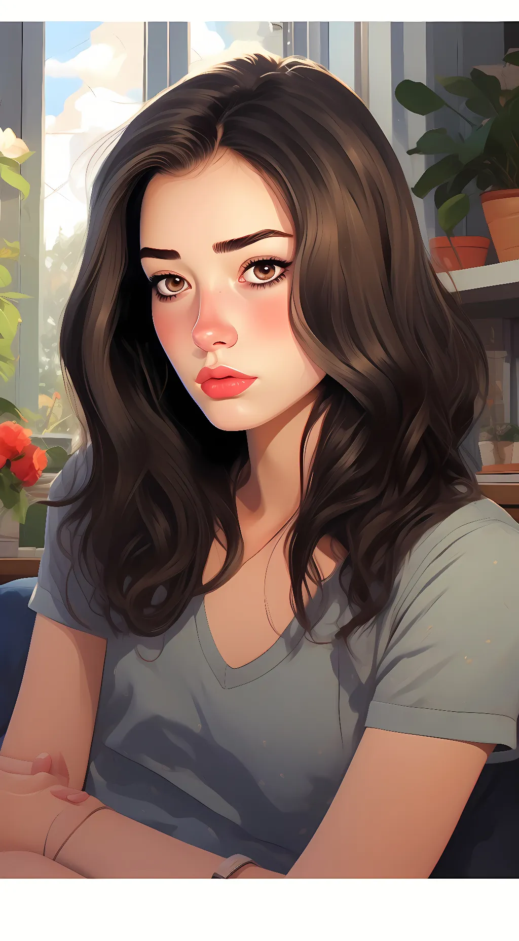 ai character: Hailey background