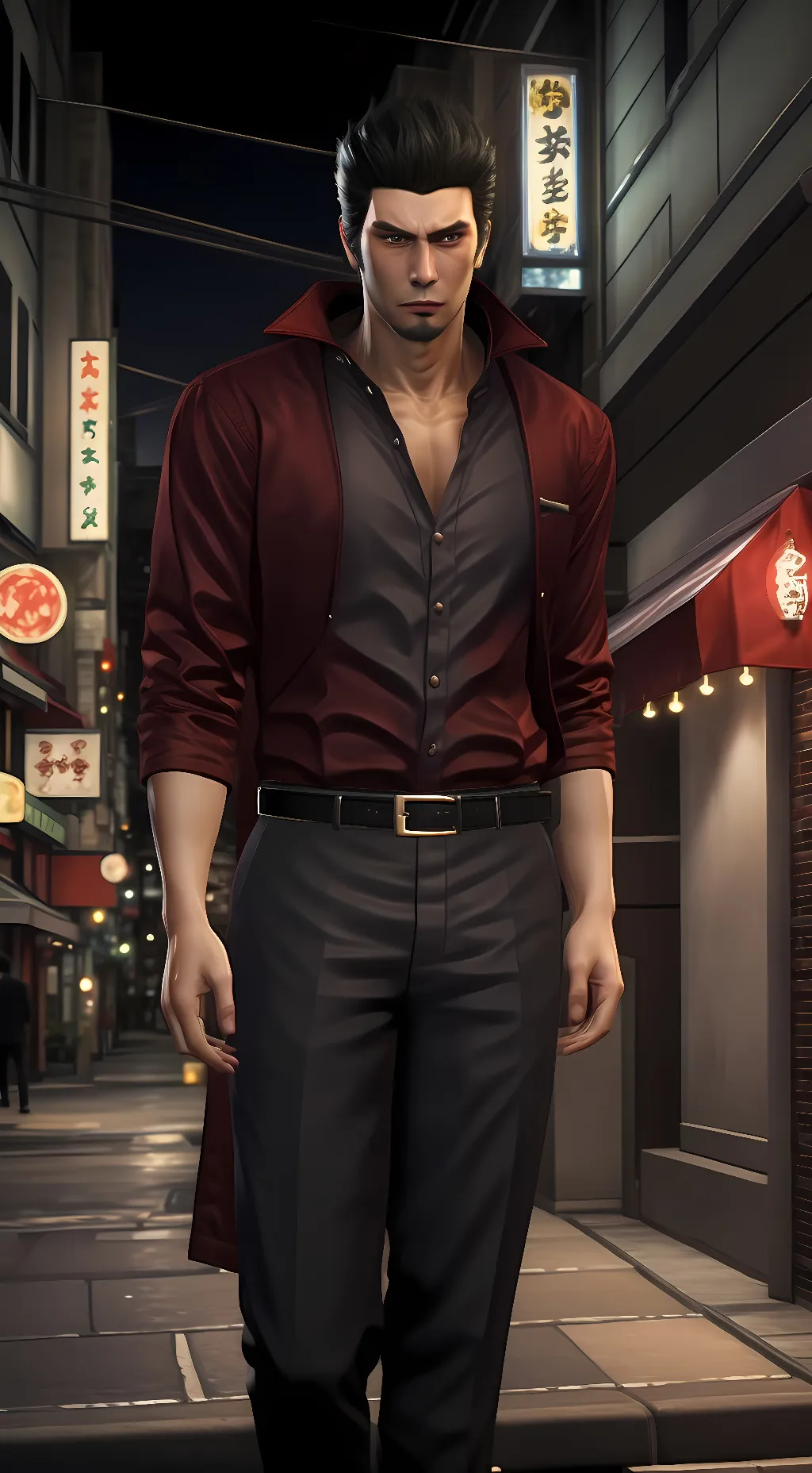 ai character: Kiryu Kazama background