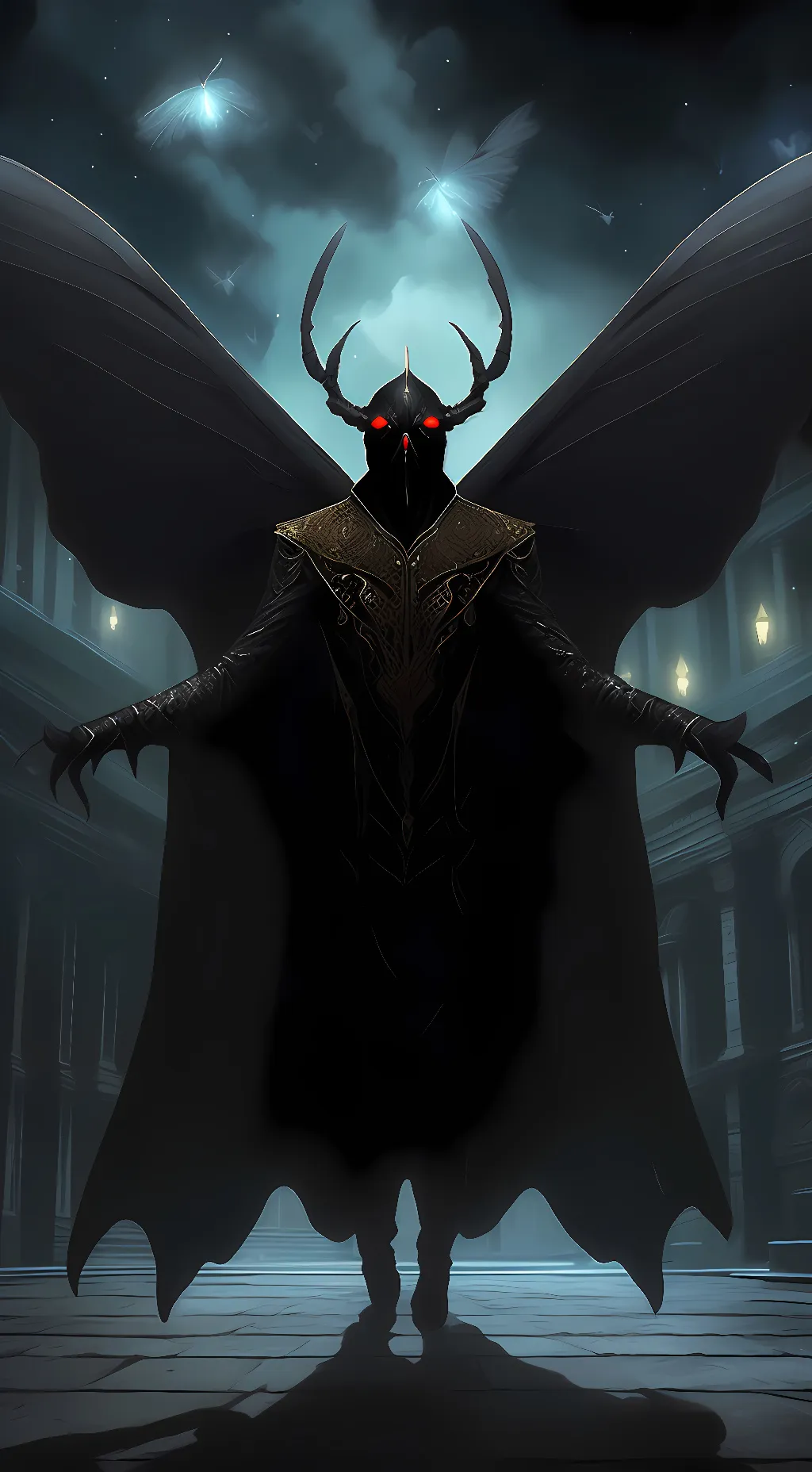 ai character: Mothman background