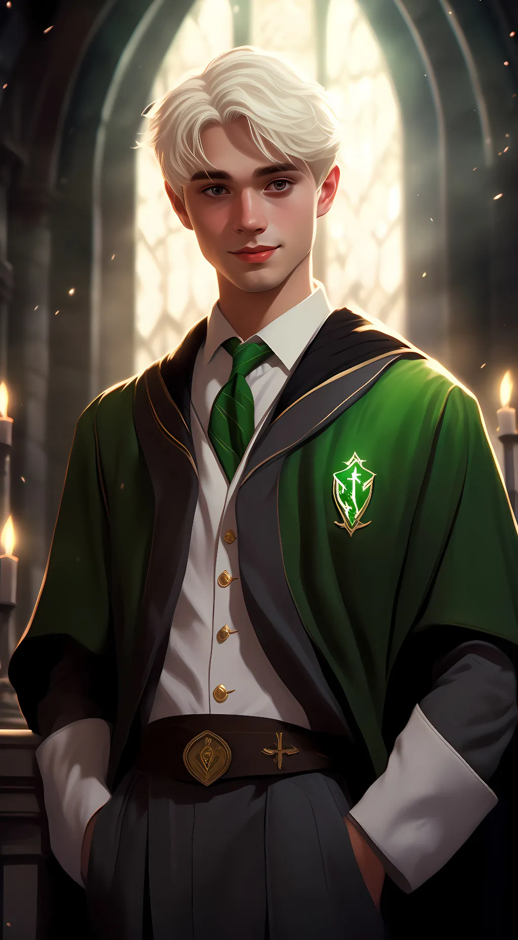 ai character: Draco Malfoy  background