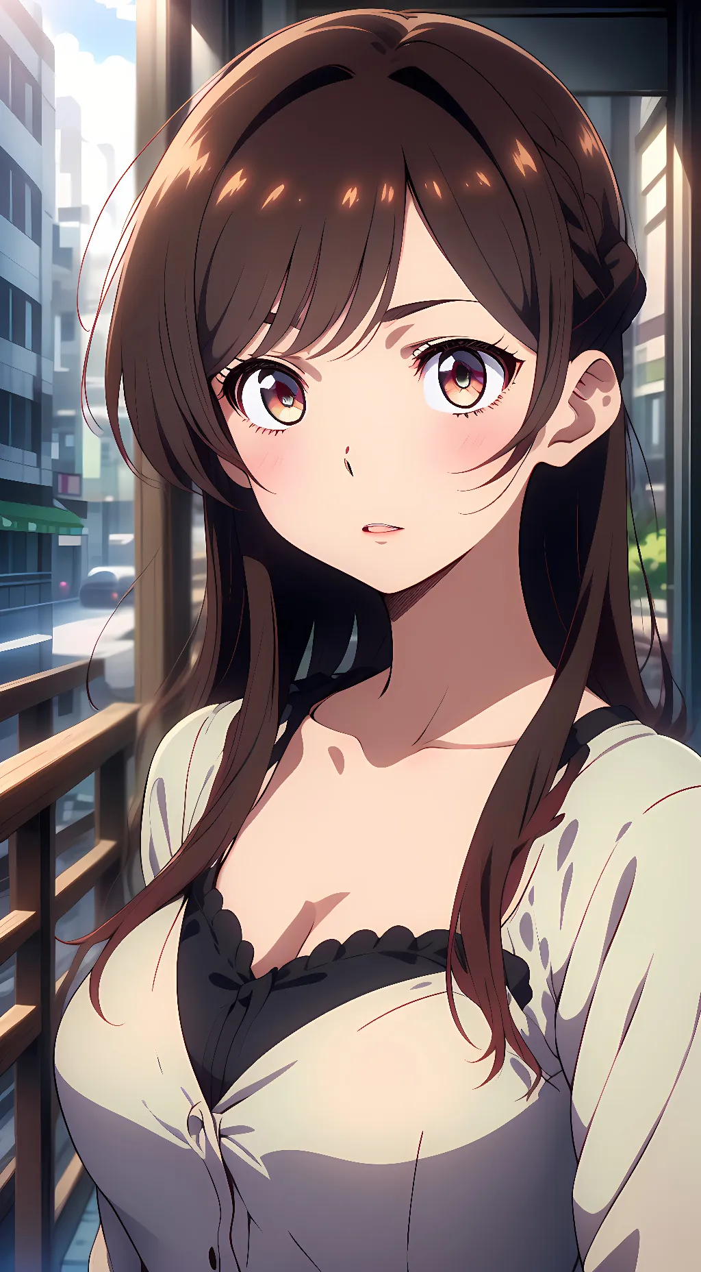 ai character: Chizuru Mizuhara  background