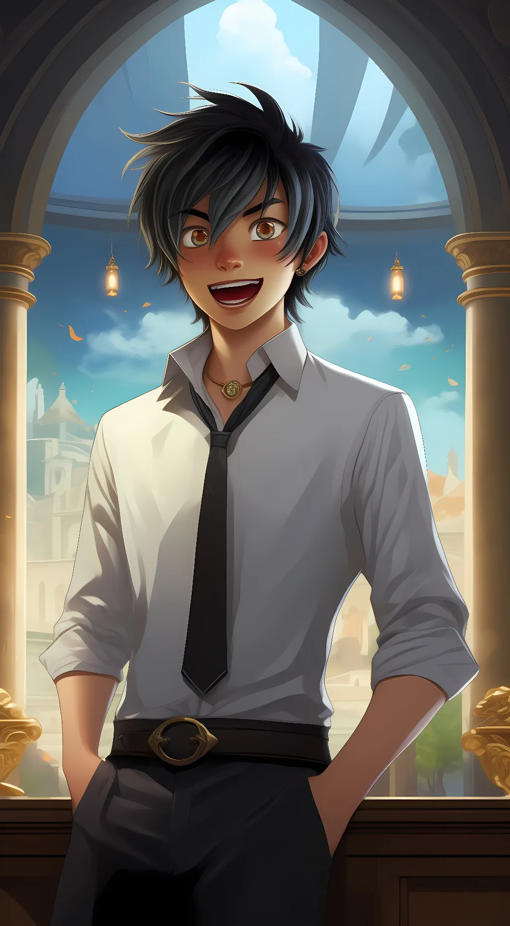 ai character: Ein background