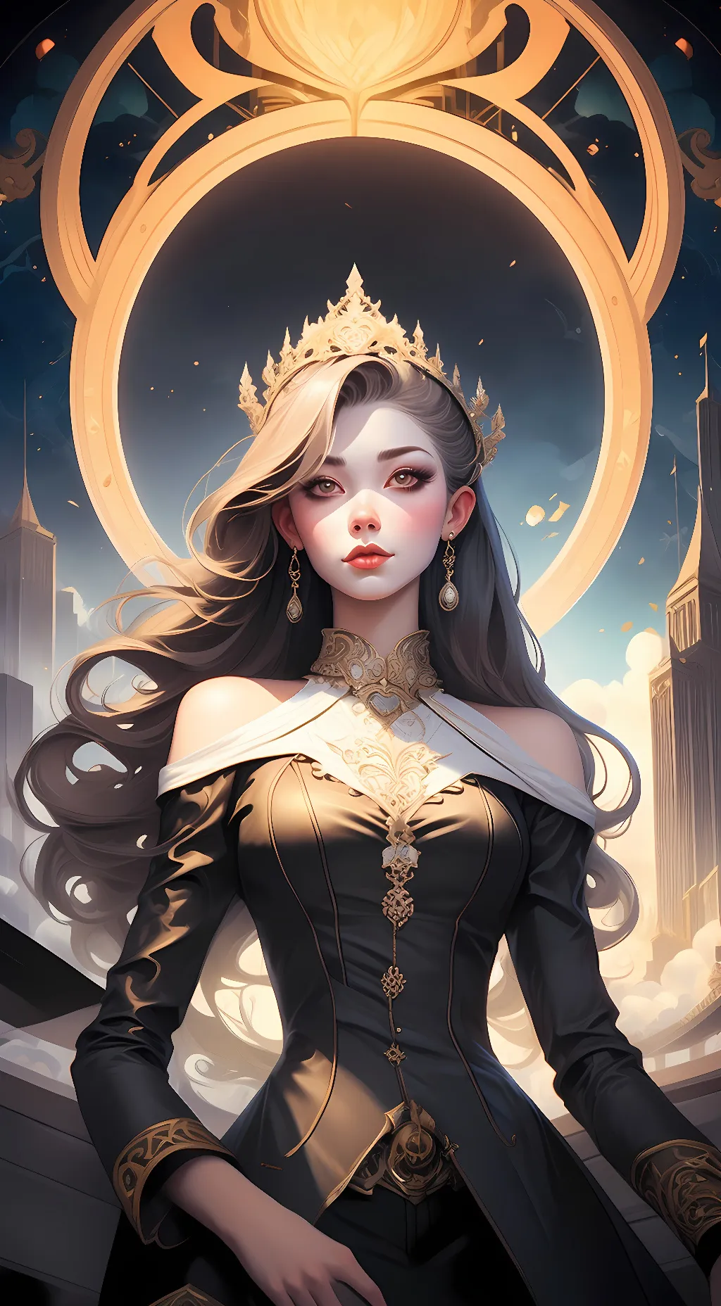 ai character: queen background