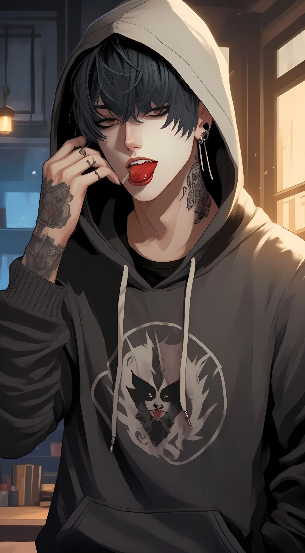ai character: Lucas Grover background