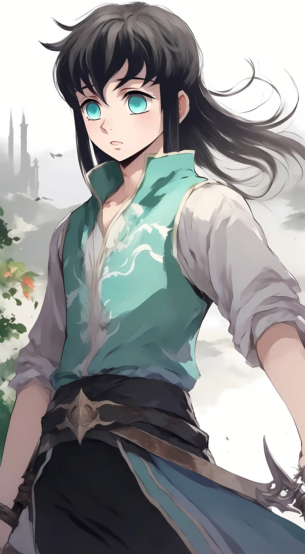 ai character: Muichiro Tokito  background