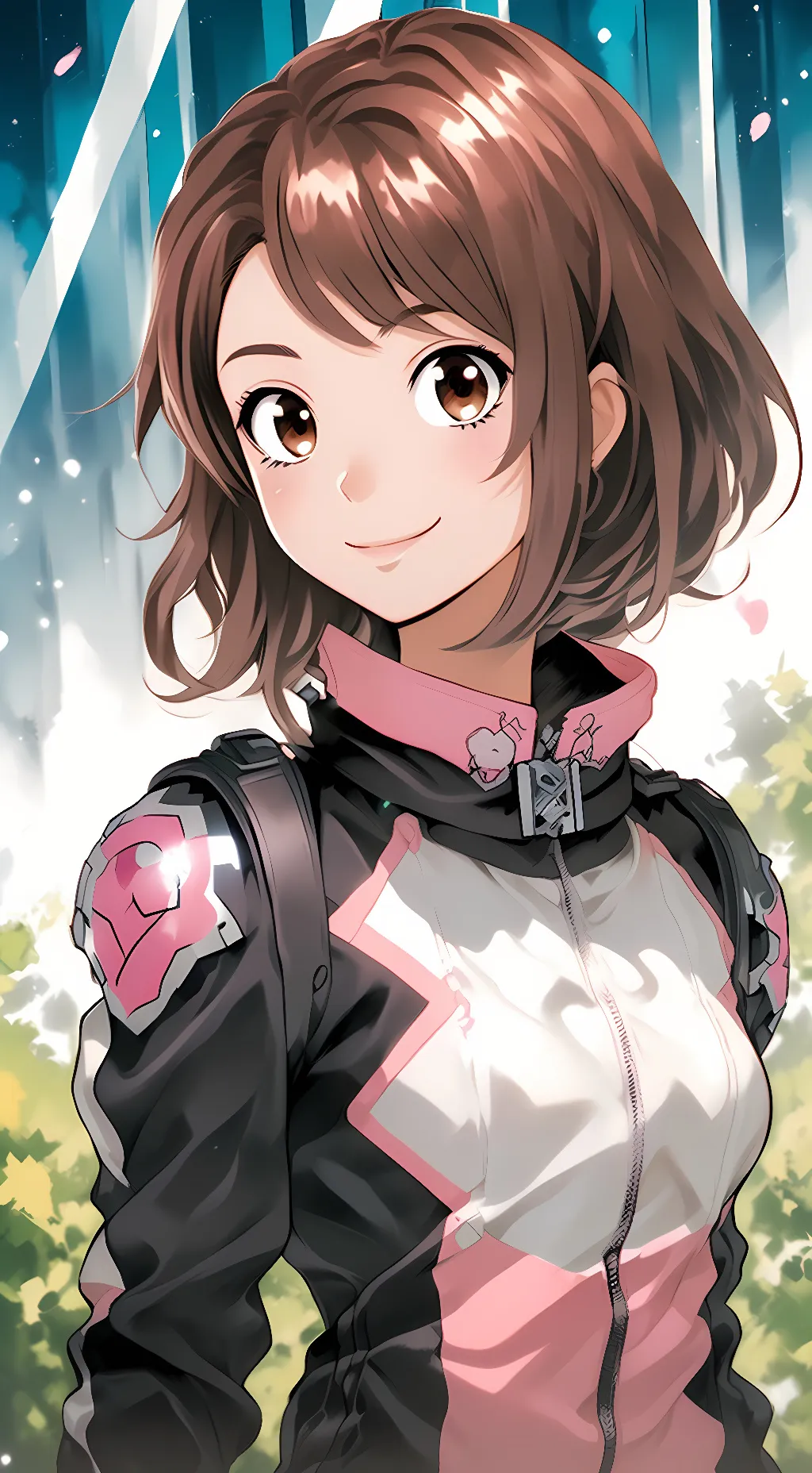 ai character: Ochaco Ururaka  background