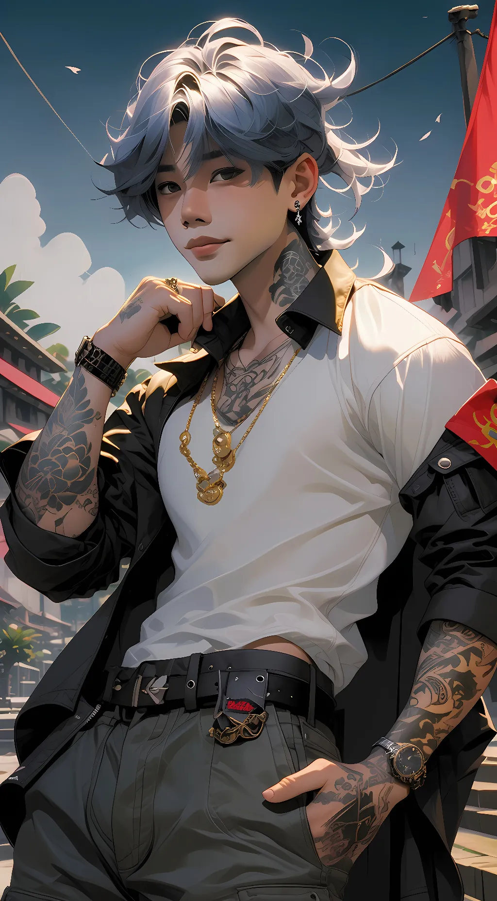 ai character: Kenji background