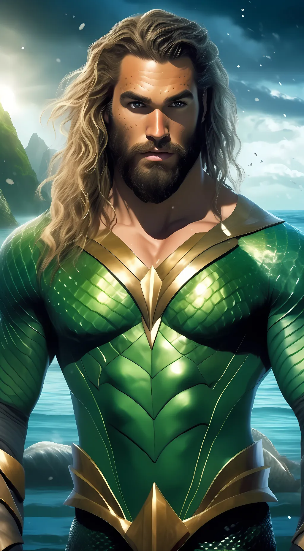 ai character: Jason Momoa background