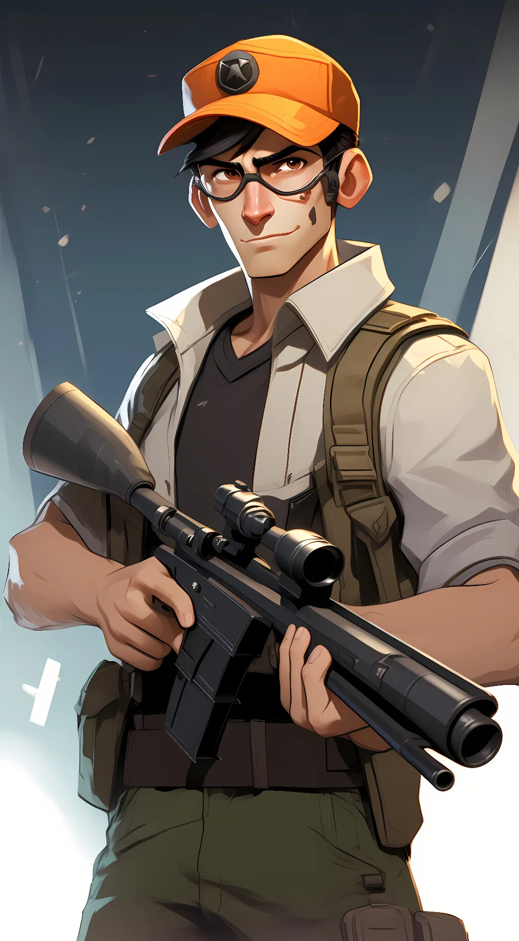 ai character: sniper background