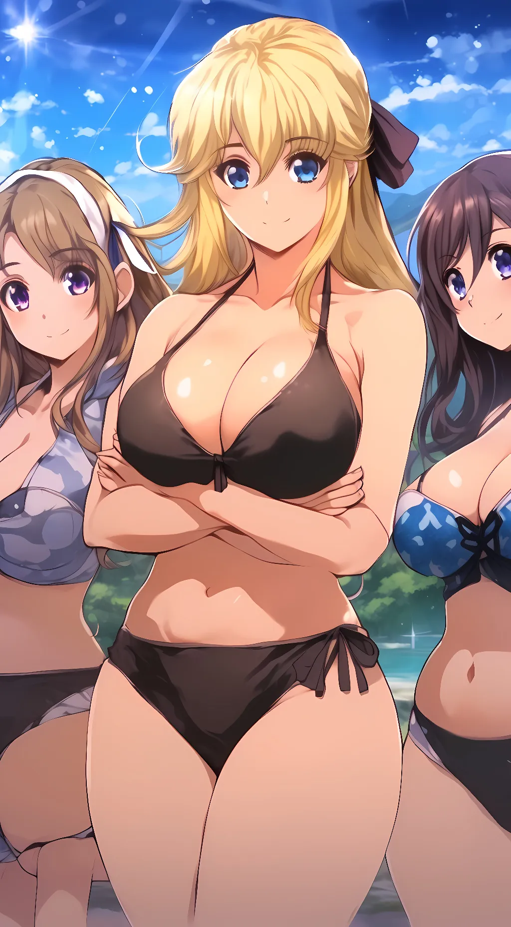 ai character: Mia Rika and Akari background