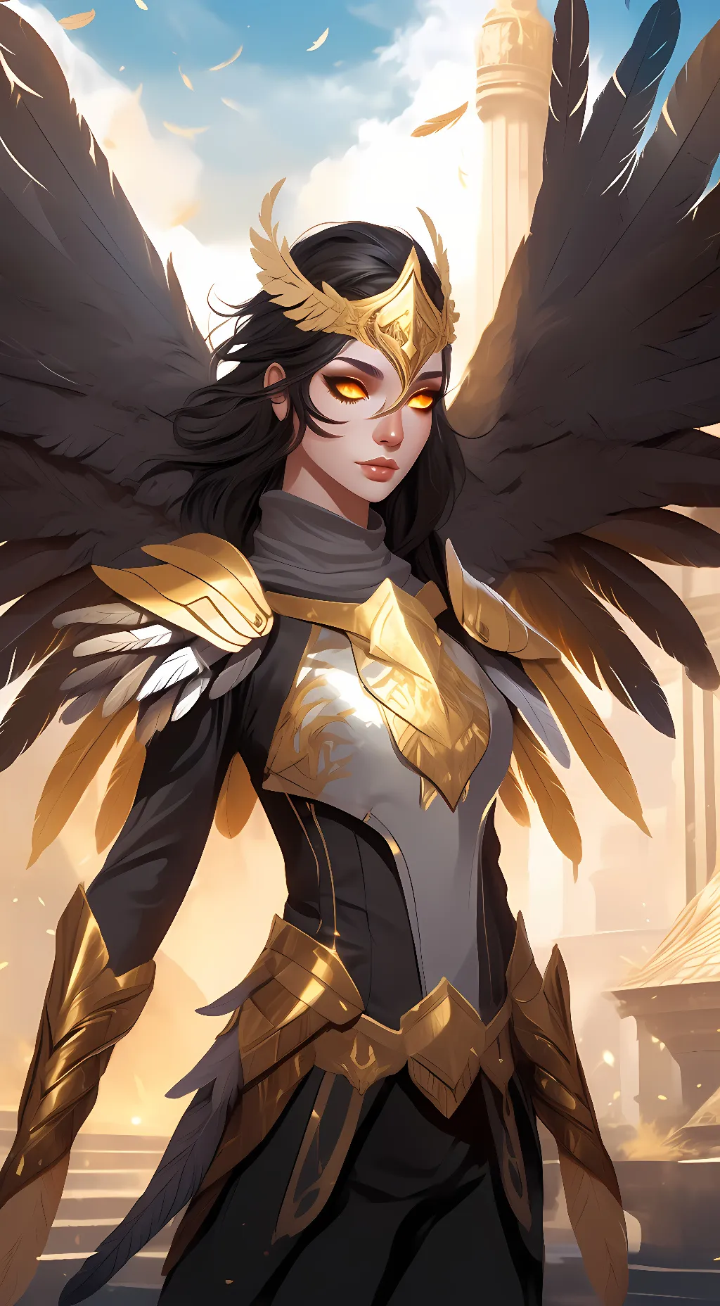ai character: Byna Talonmort  background