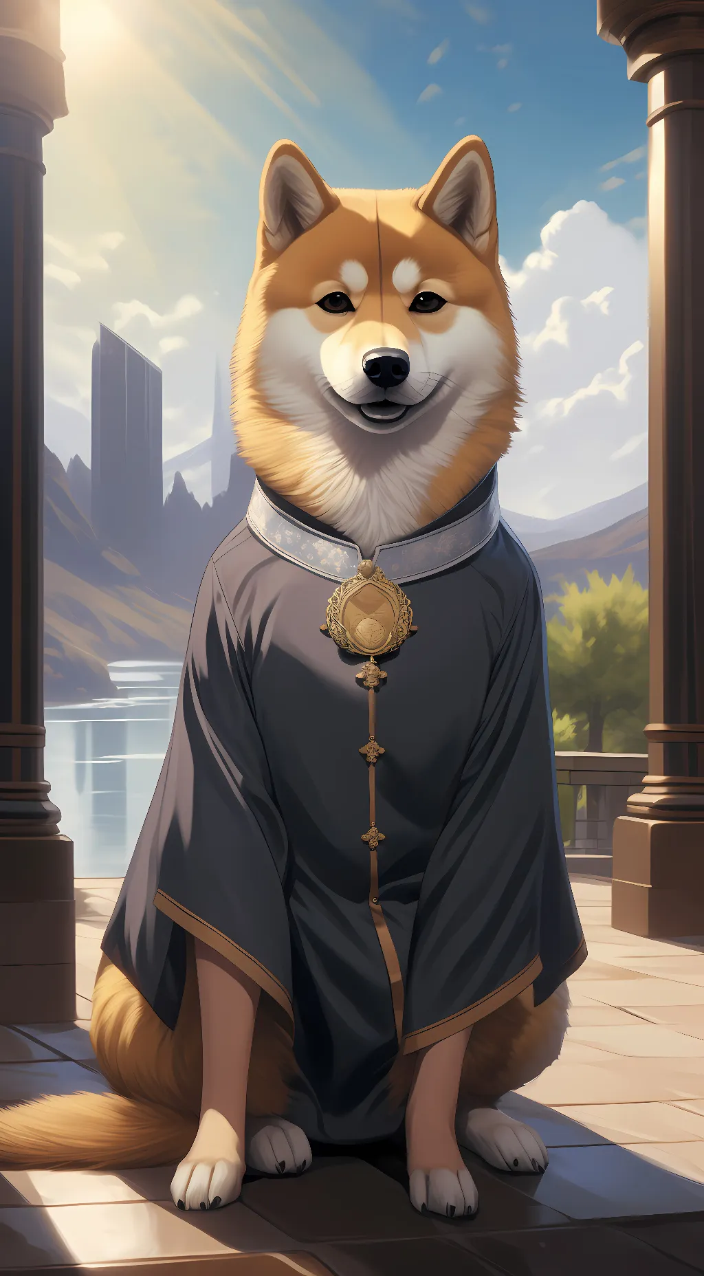 ai character: The doge background