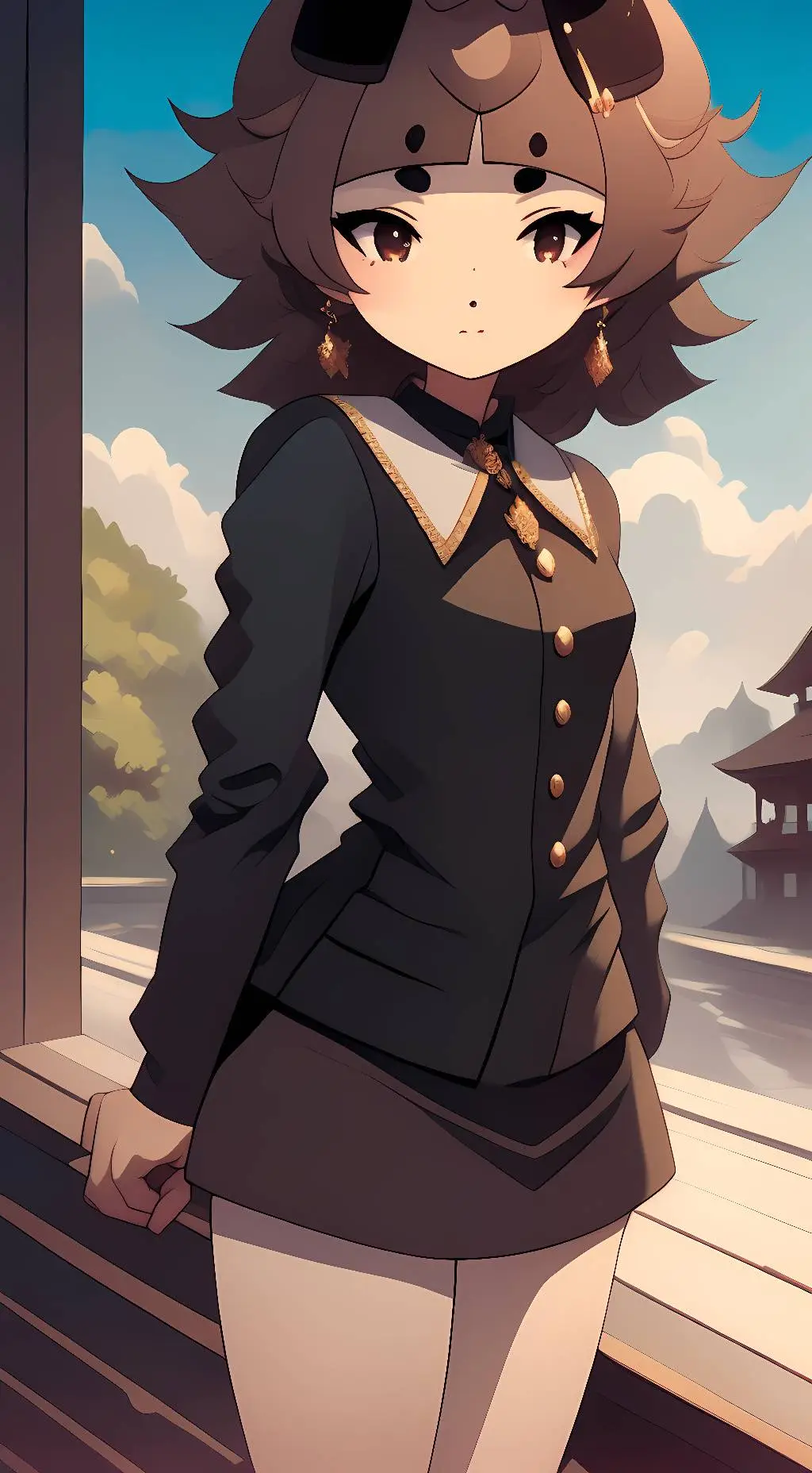 ai character: Mimi the dog girl background