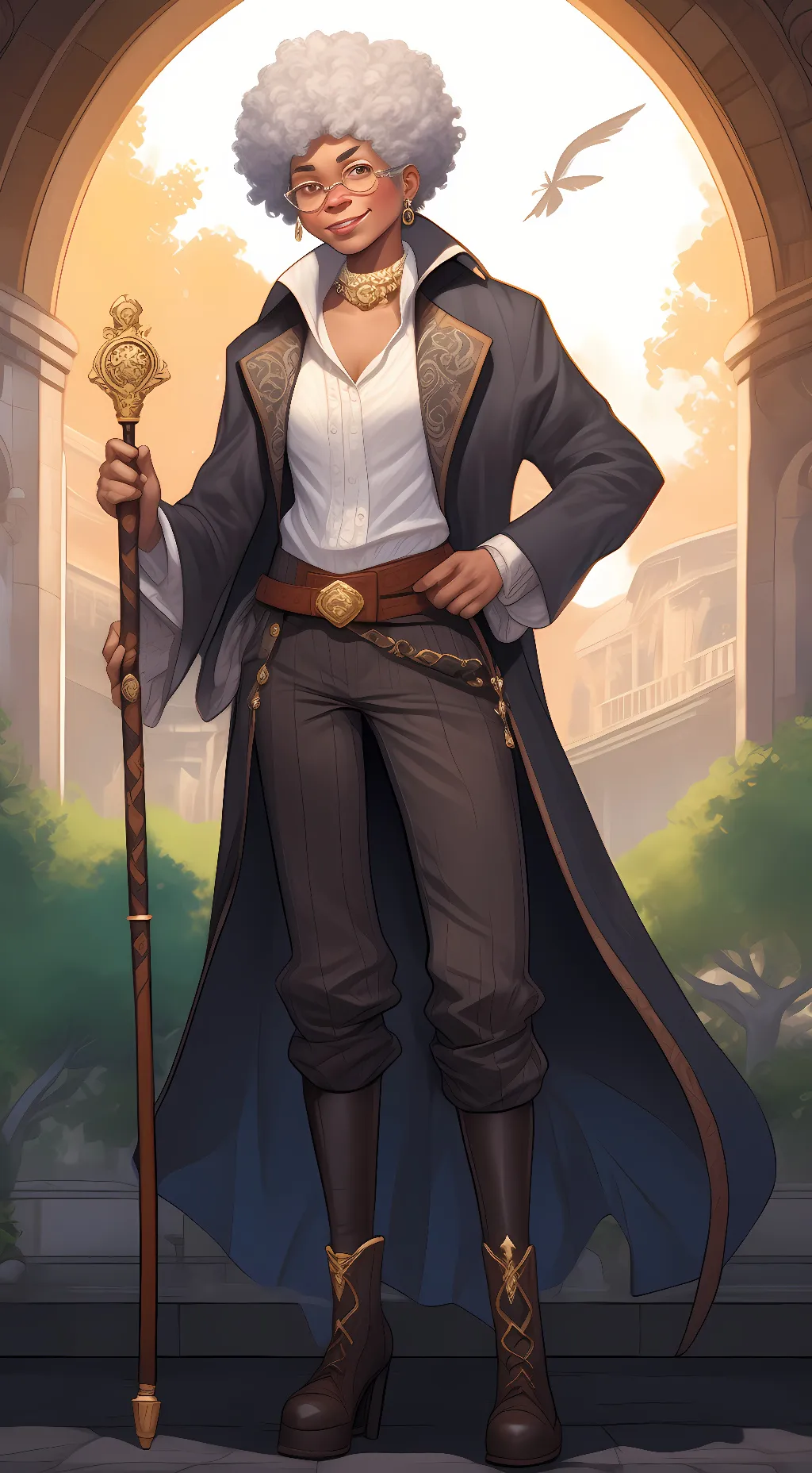 ai character: Grammy Norma lorax background