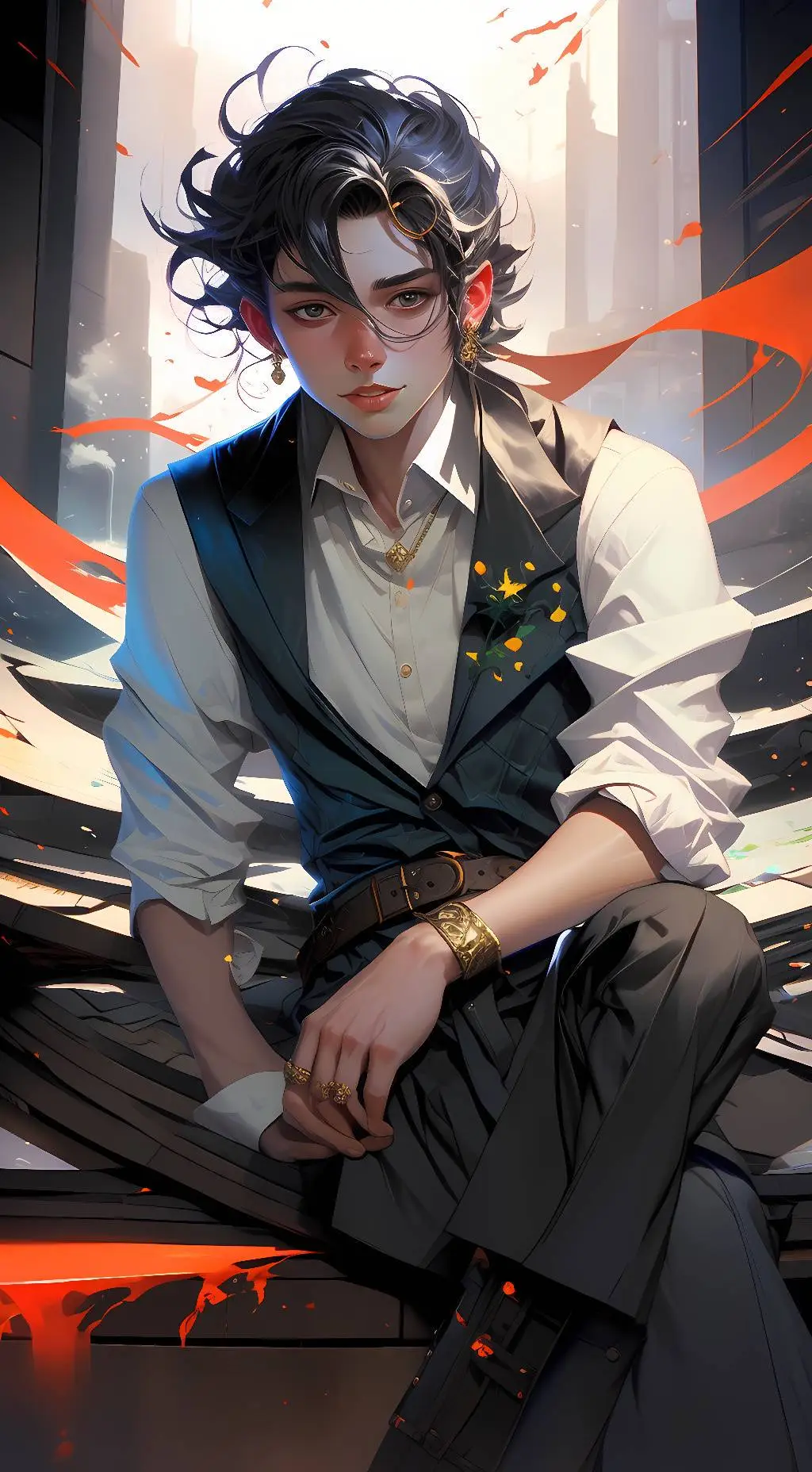 ai character: hunter background