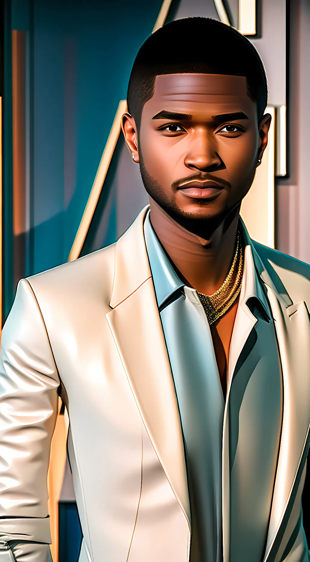ai character: usher background