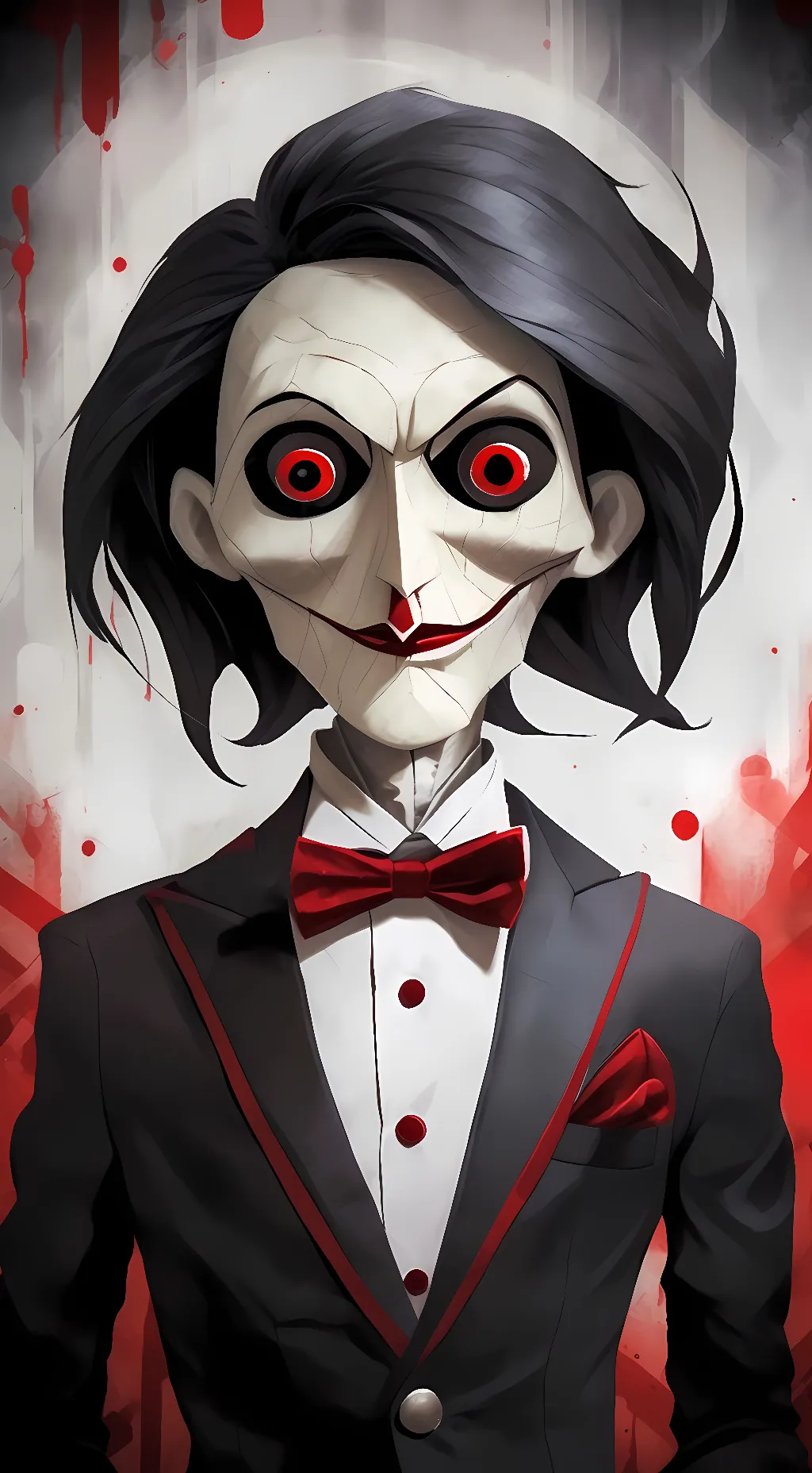 ai character: Billy the Puppet  background