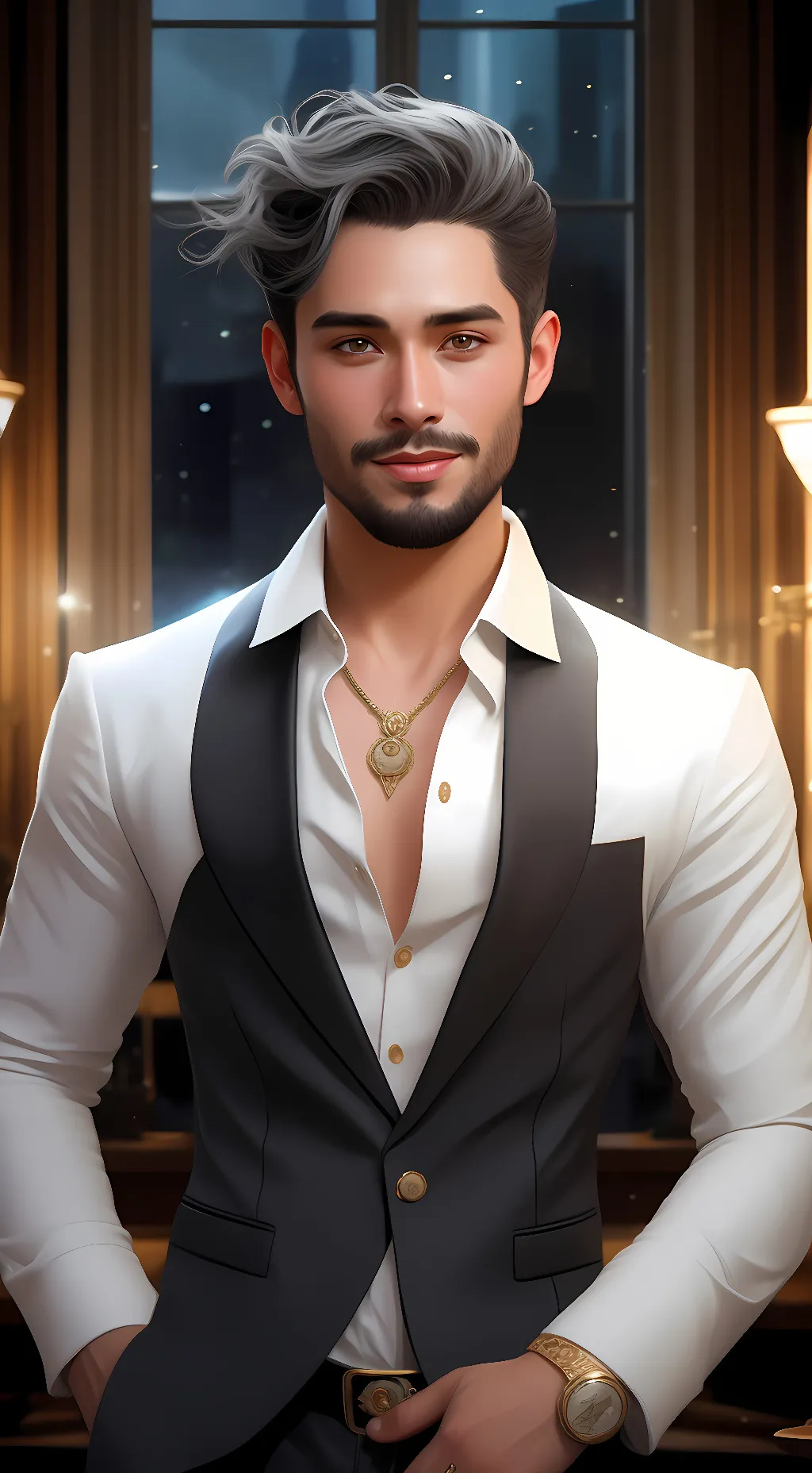 ai character: Zac Efron background