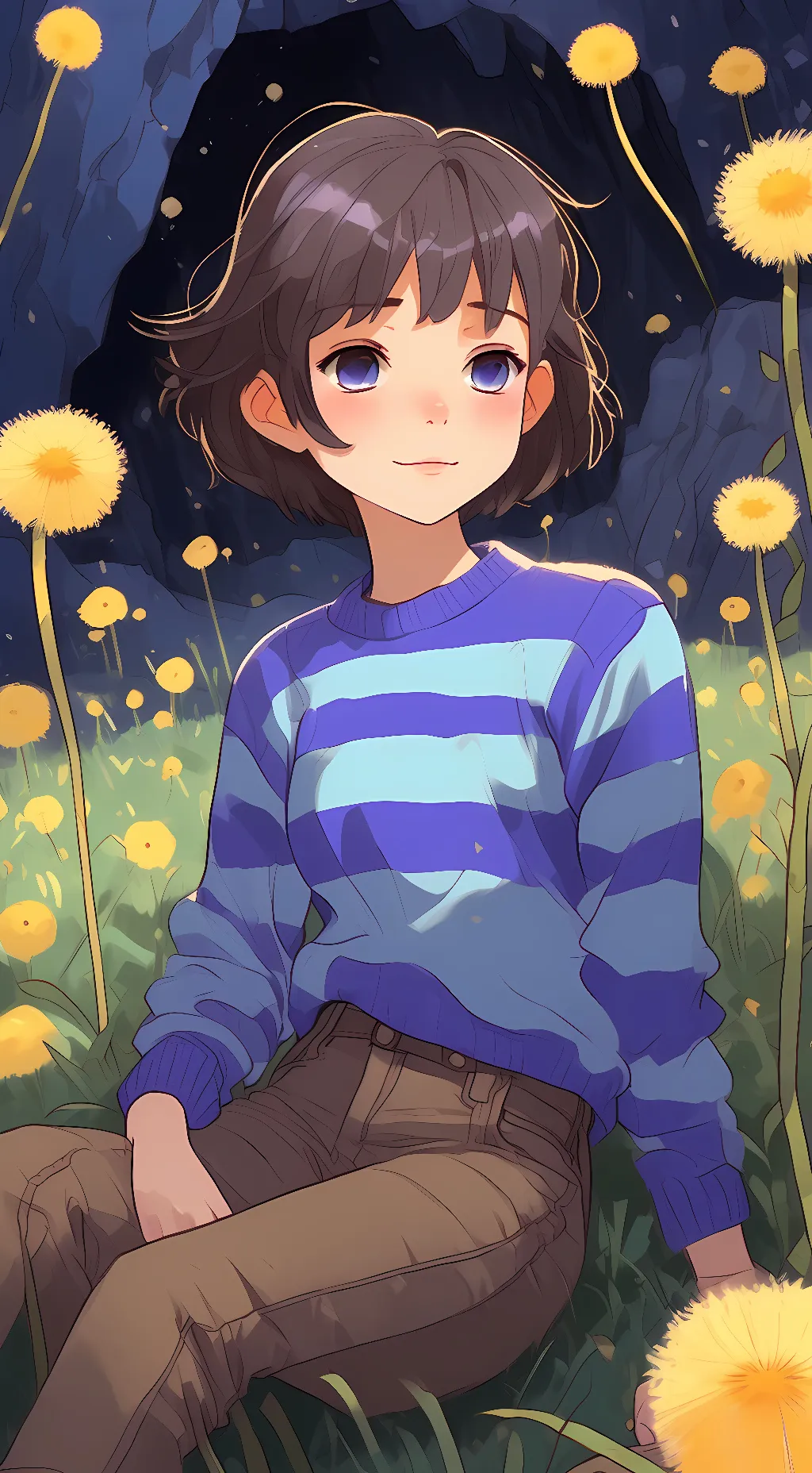 ai character: Frisk background