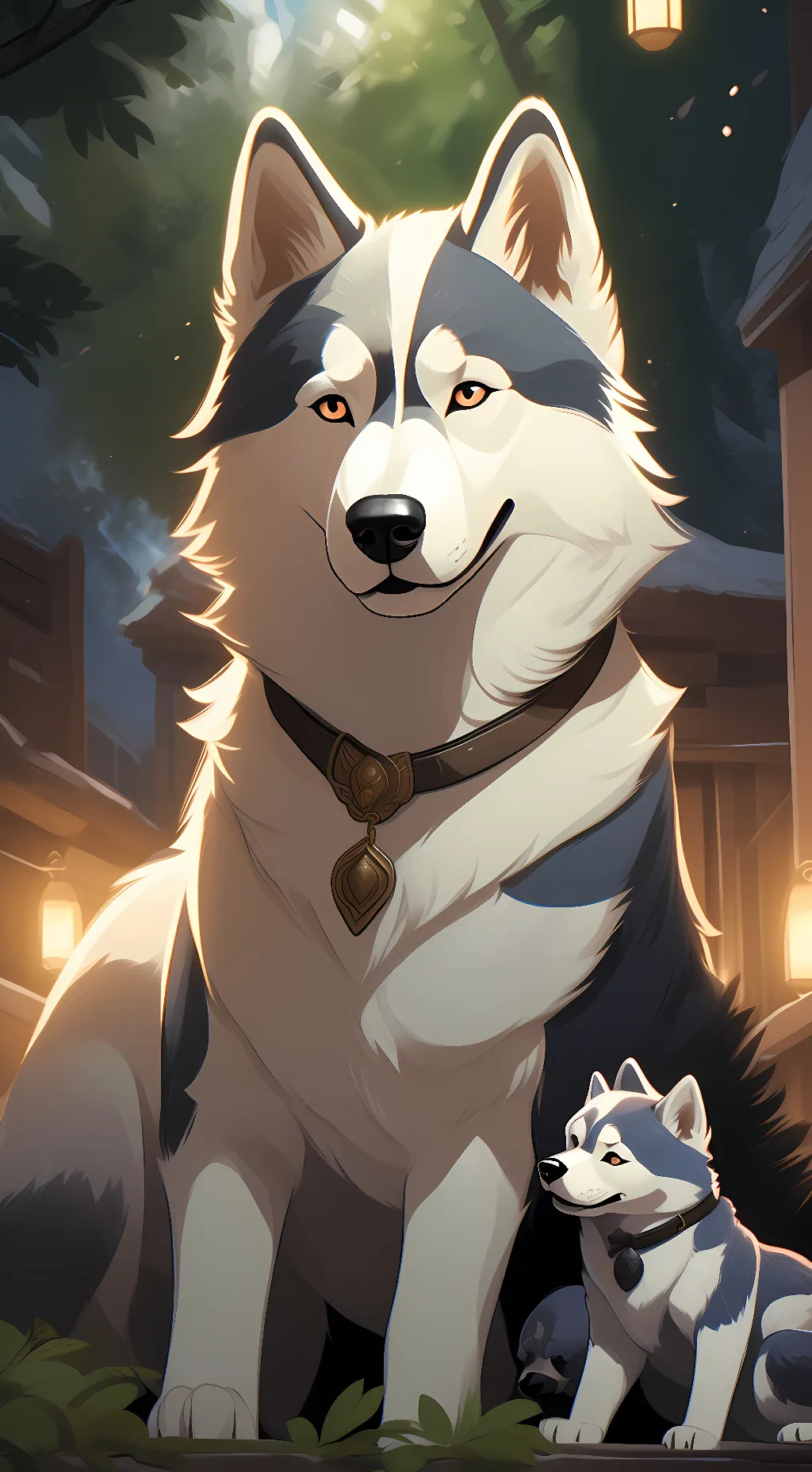 ai character: Luna background