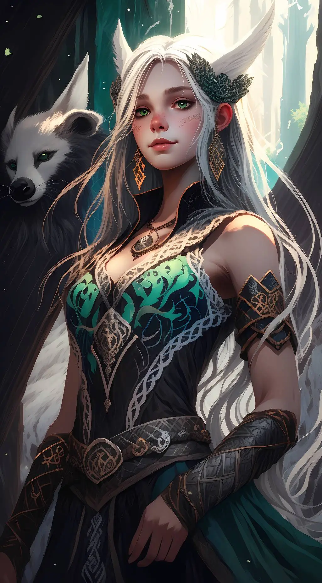 ai character: Freya  background